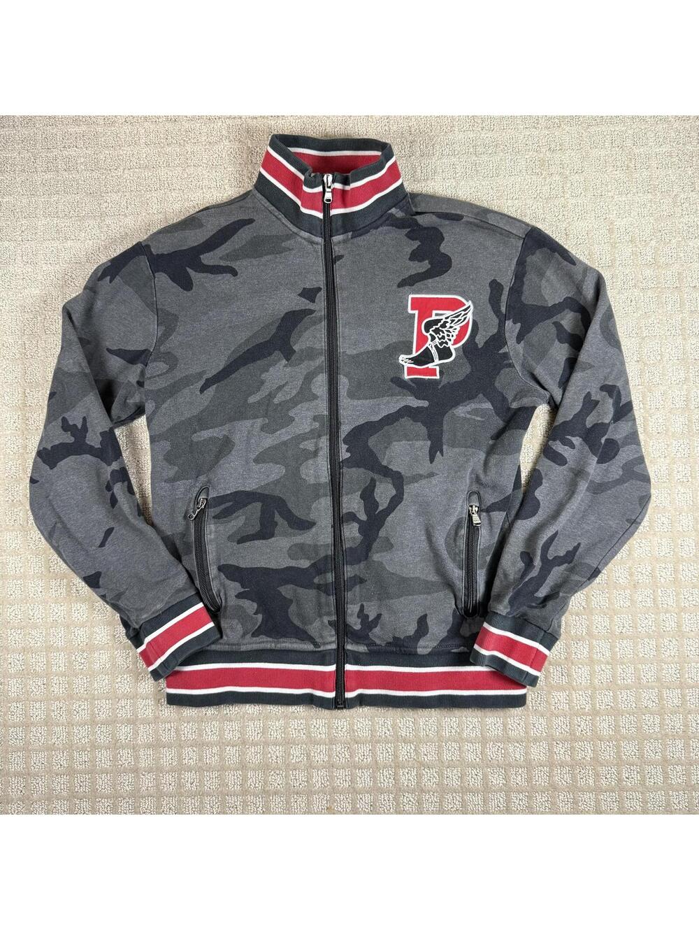 polo ralph lauren p wing camo zip up jacket small